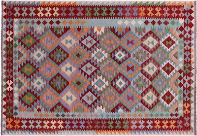 Wool On Wool Reversible Flat Weave Kilim Rug