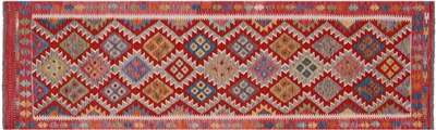 Runner Reversible Kilim Flat Weave Wool On Wool Rug