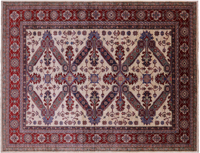 Super Kazak Hand-Knotted Wool Rug