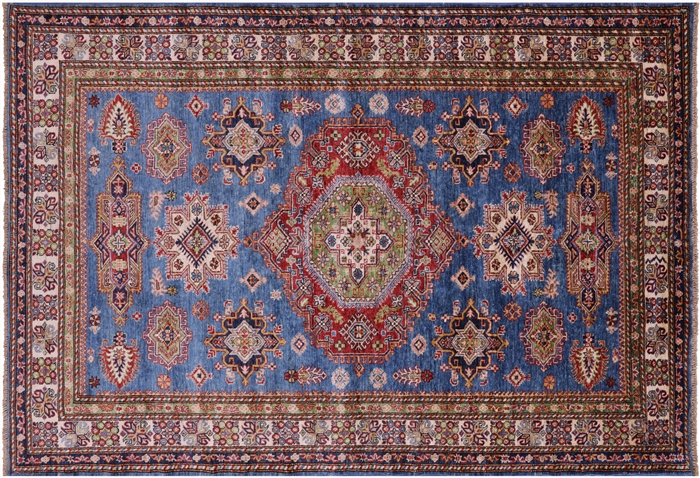 Super Kazak Handmade Wool Rug