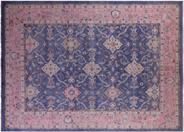 Turkish Oushak Hand Knotted Wool Rug