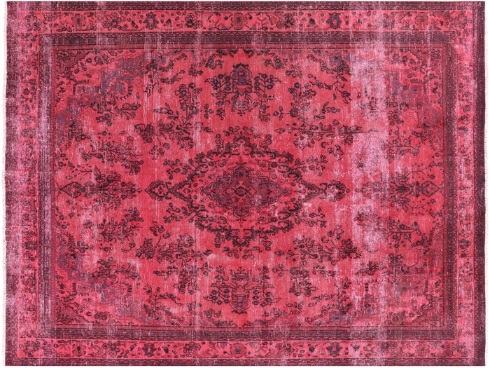 Persian Overdyed Hand-Knotted Wool Rug