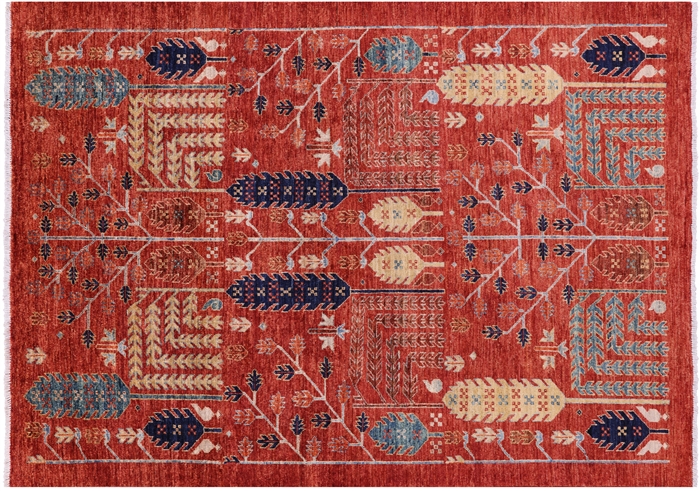 Hand Knotted Persian Ziegler Wool Rug