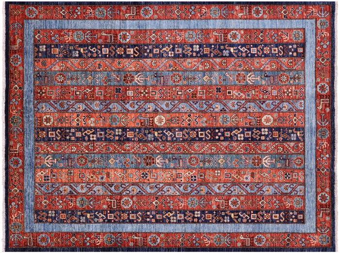Hand Knotted Shall Persian Gabbeh Wool Rug