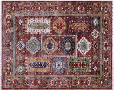 Hand-Knotted Fine Turkmen Ersari Wool Rug