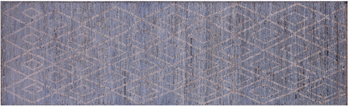 Runner Hand Knotted Moroccan Wool On Wool Rug