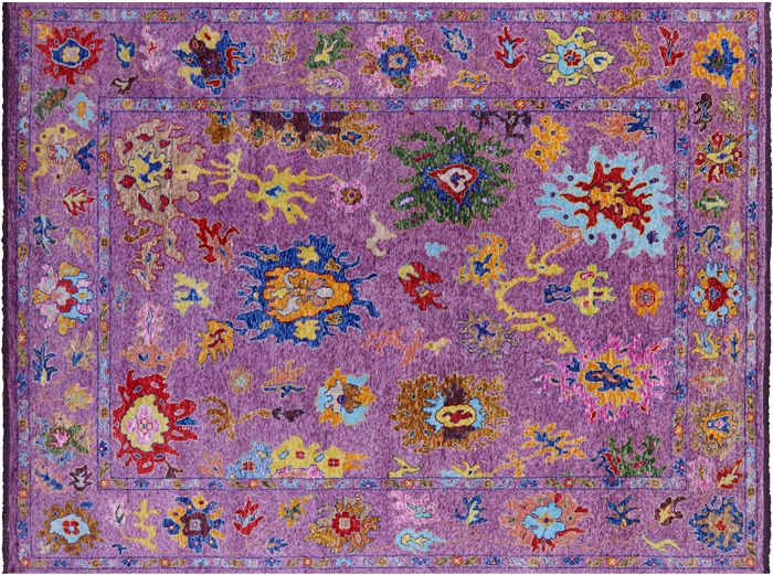 Turkish Oushak Handmade Wool Rug