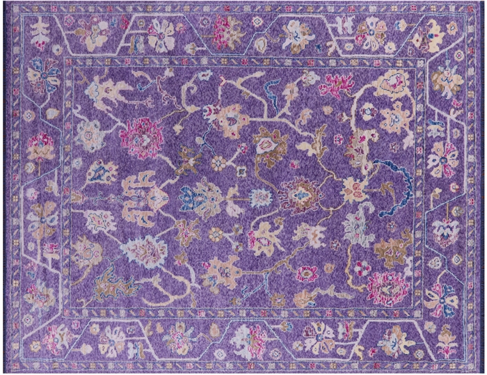 Turkish Oushak Hand Knotted Rug