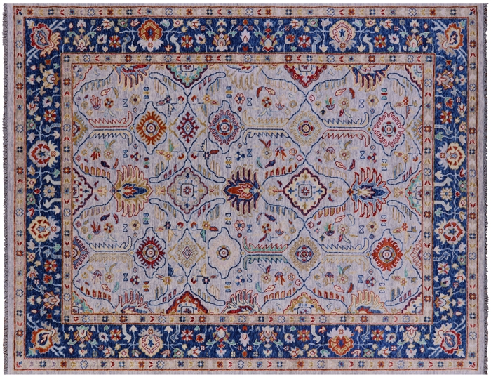 Turkish Oushak Handmade Wool Rug