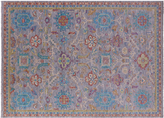 Handmade Turkish Oushak Wool Rug