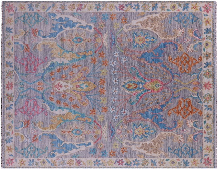 Handmade Turkish Oushak Wool Rug