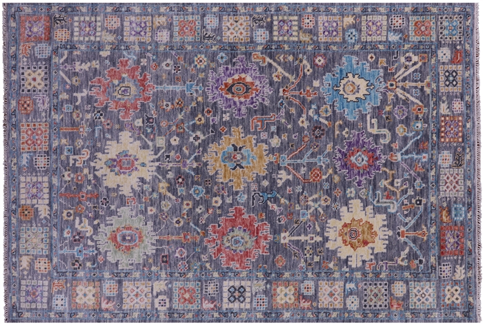 Turkish Oushak Handmade Wool Rug