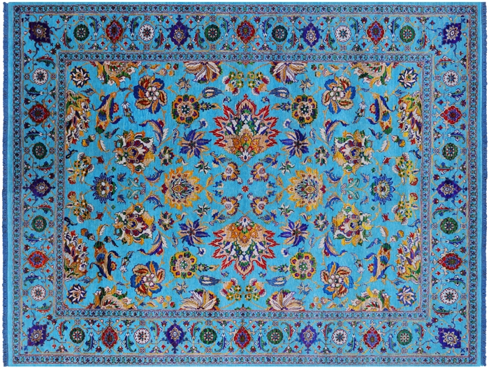 Wool & Silk Persian Tabriz Handmade Rug