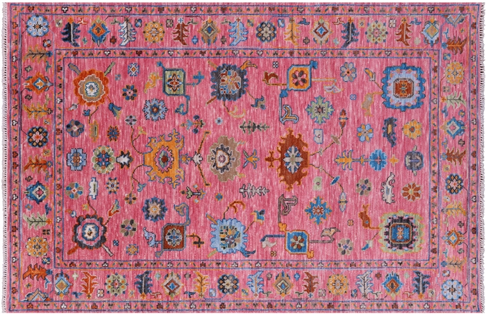 Handmade Turkish Oushak Wool Rug