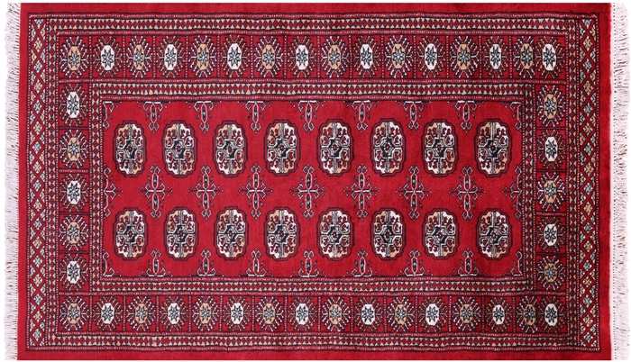 Handmade Silky Bokhara Wool Rug