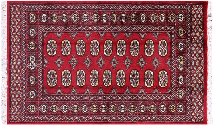 Silky Bokhara Handmade Wool Rug