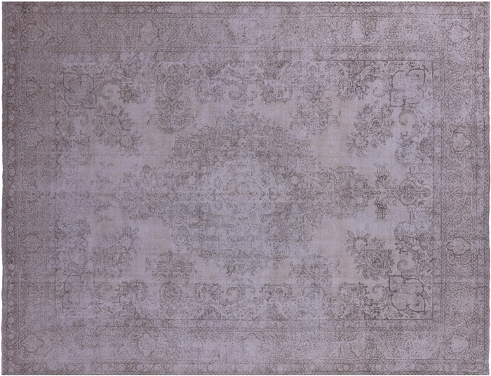 Hand Knotted Persian Vintage White Wash Wool Rug