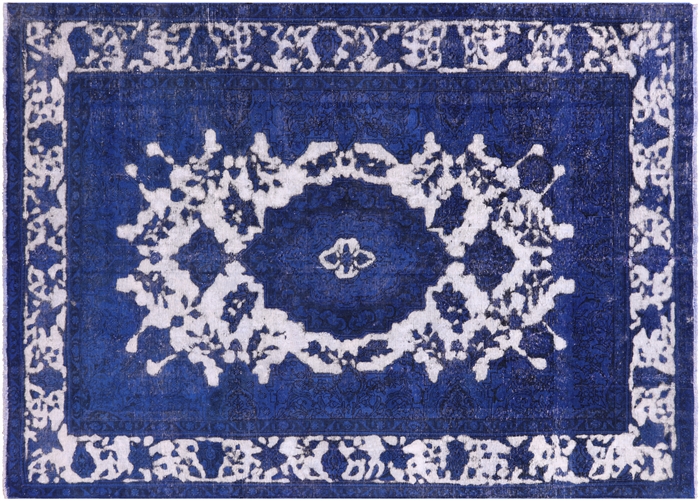 Persian Tabriz Overdyed Handmade Wool Rug