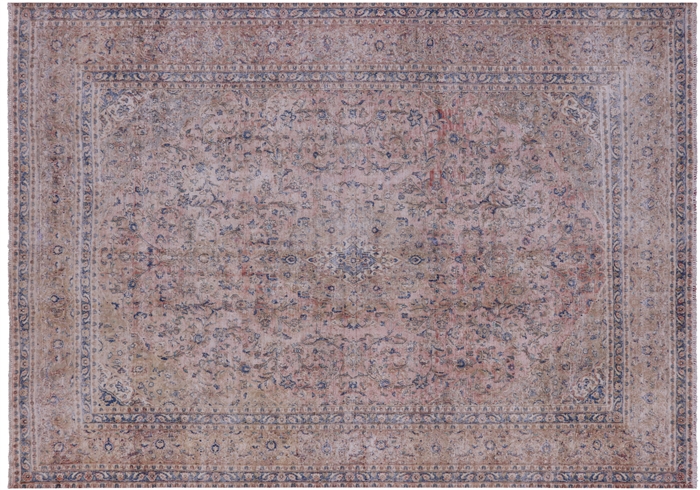 Hand-Knotted Persian Vintage Wool Rug