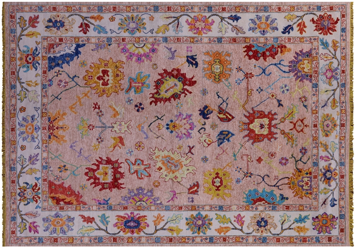 Turkish Oushak Handmade Rug