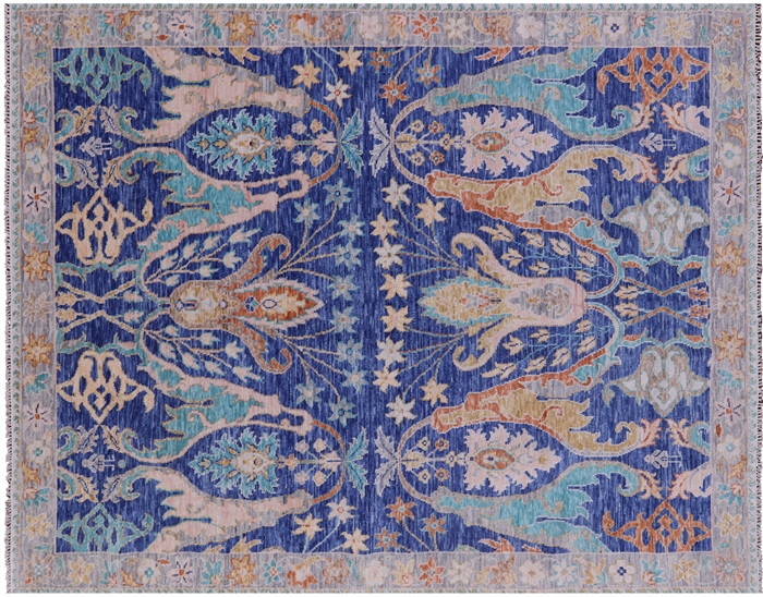 Handmade Turkish Oushak Wool Rug