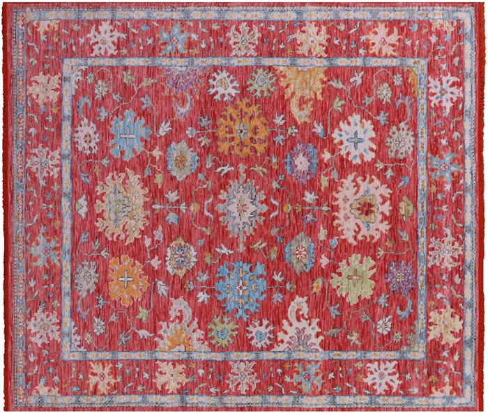 Handmade Turkish Oushak Wool Rug