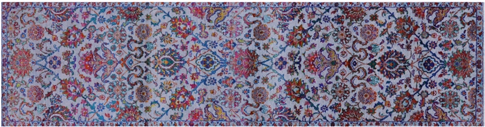 Runner Persian Tabriz Wool & Silk Handmade Rug