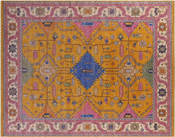 Kazak Hand Knotted Wool Rug