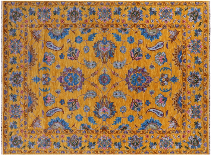 Handmade Persian Tabriz Wool Rug