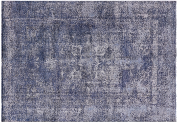 Overdyed Hand Knotted Wool Rug