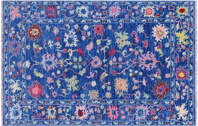 Turkish Oushak Hand Knotted Wool Rug