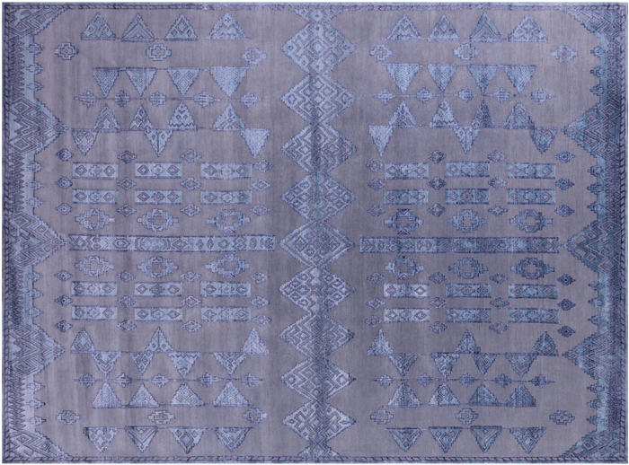 Southwest Navajo Handmade Wool & Silk Rug