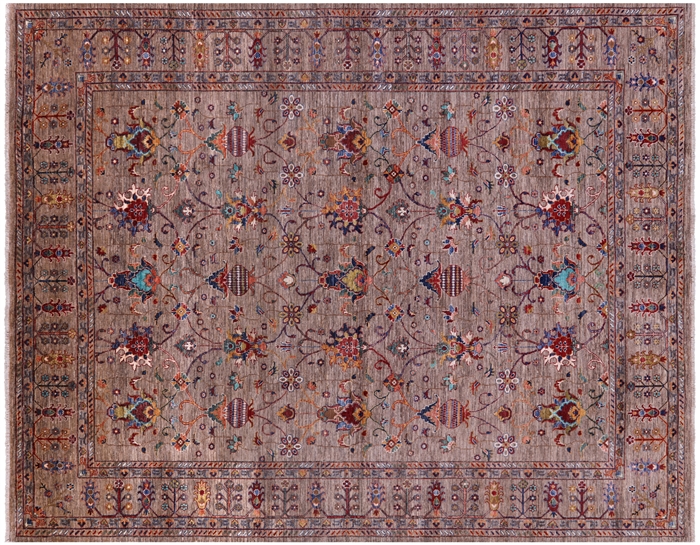 Hand Knotted Persian Tabriz Wool Rug