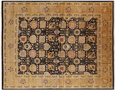 Peshawar Hand Knotted Wool Area Rug