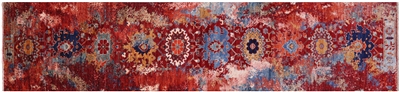 Runner  Contemporary Hand-Knotted Wool Rug