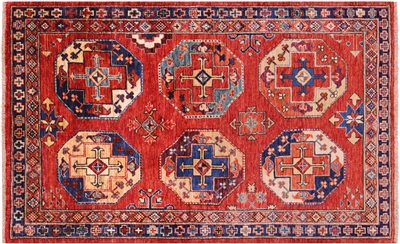 Super Turkmen Ersari Handmade Wool Rug