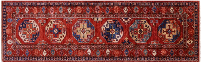 Runner Super Turkmen Ersari Handmade Wool Rug