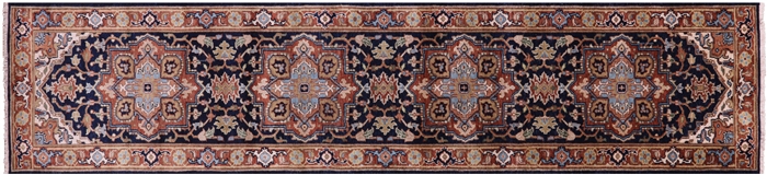 Runner Heriz Serapi Hand Knotted Wool Rug