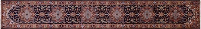 Heriz Serapi Handmade Wool Runner Rug