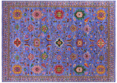 Heriz Serapi Hand-Knotted Wool Rug