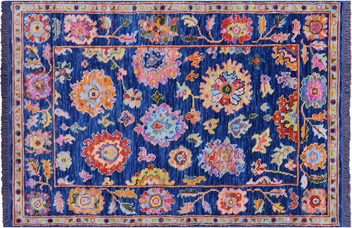 Handmade Turkish Oushak Wool Rug