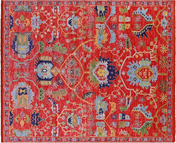 Hand Knotted Heriz Serapi Wool Rug