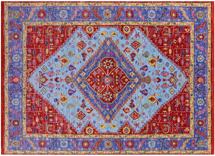 Heriz Serapi Hand-Knotted Wool Rug