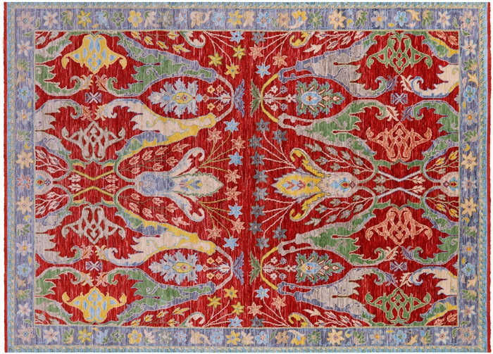 Turkish Oushak Hand Knotted Wool Rug