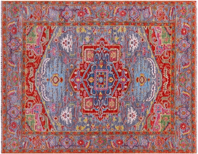 Heriz Serapi Hand-Knotted Wool Rug