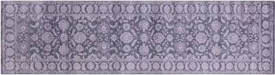 Runner Persian Tabriz Wool & Silk Hand-Knotted Rug