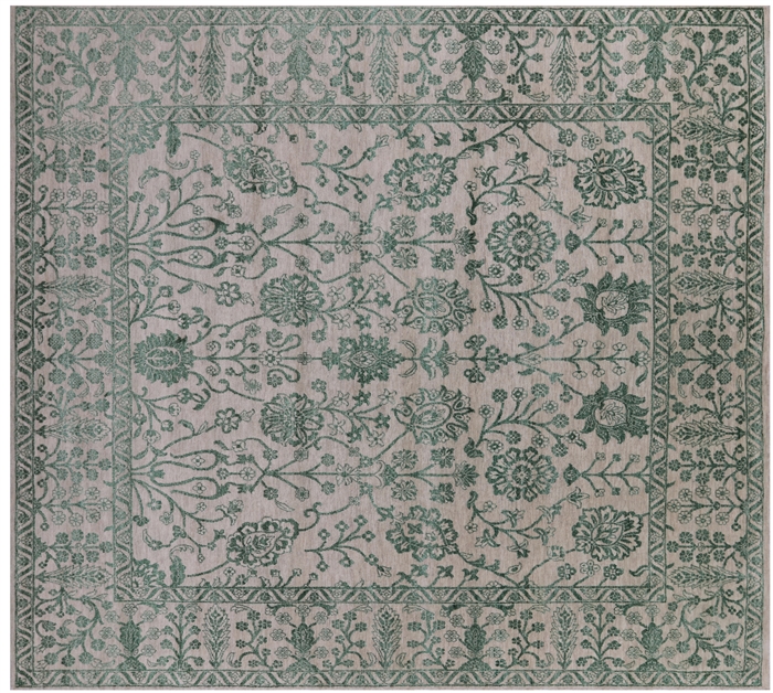 Persian Tabriz Wool & Silk Handmade Rug