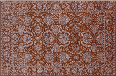 Persian Tabriz Wool & Silk Hand Knotted Rug