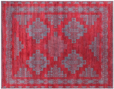 Southwest Navajo Handmade Wool & Silk Rug