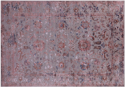 Persian Tabriz Hand-Knotted Wool & Silk Rug